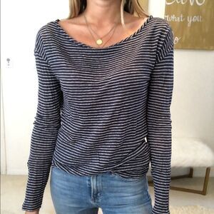 Juicy couture striped boatneck top
